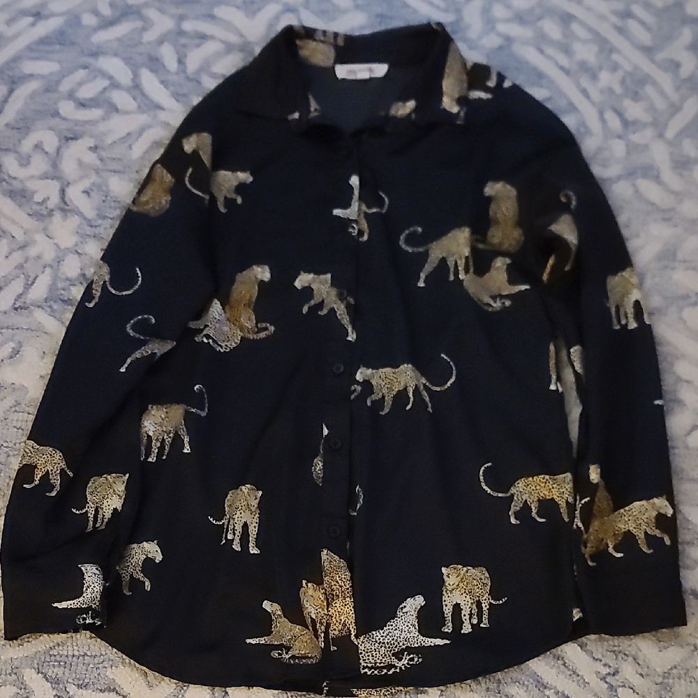 Mazik Leopard Print Blouse